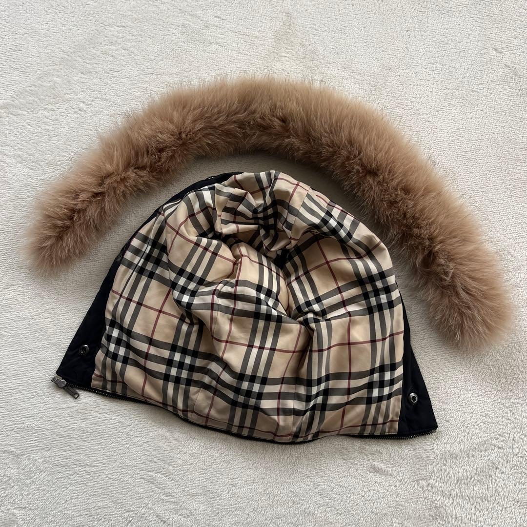 ●バーバリーロンドン　3way ダウンベスト　フーディ　ノバチェック　フォックス