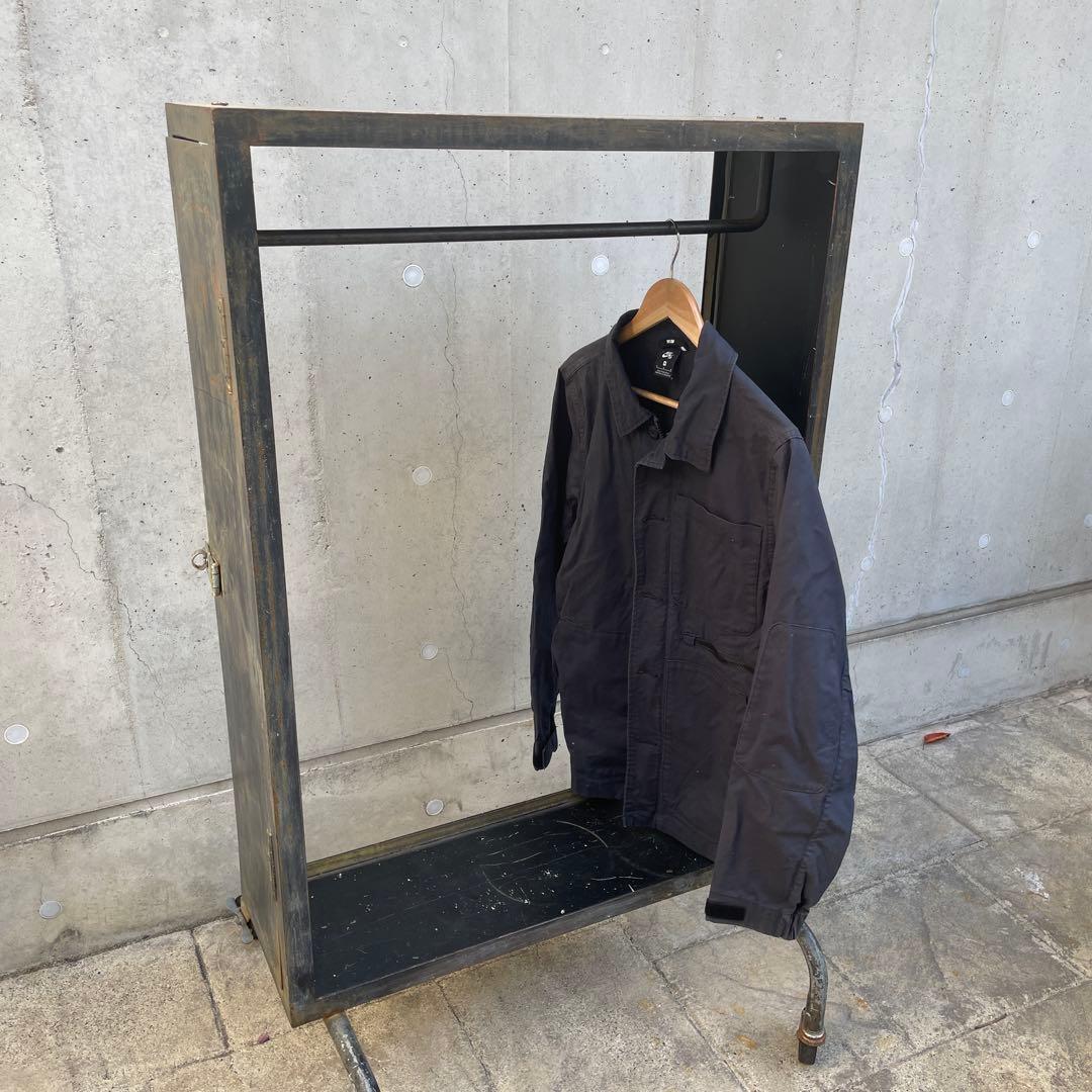 1910s ヴィンテージ 金属製ハンガーラック キャスター付き　インダストリアル