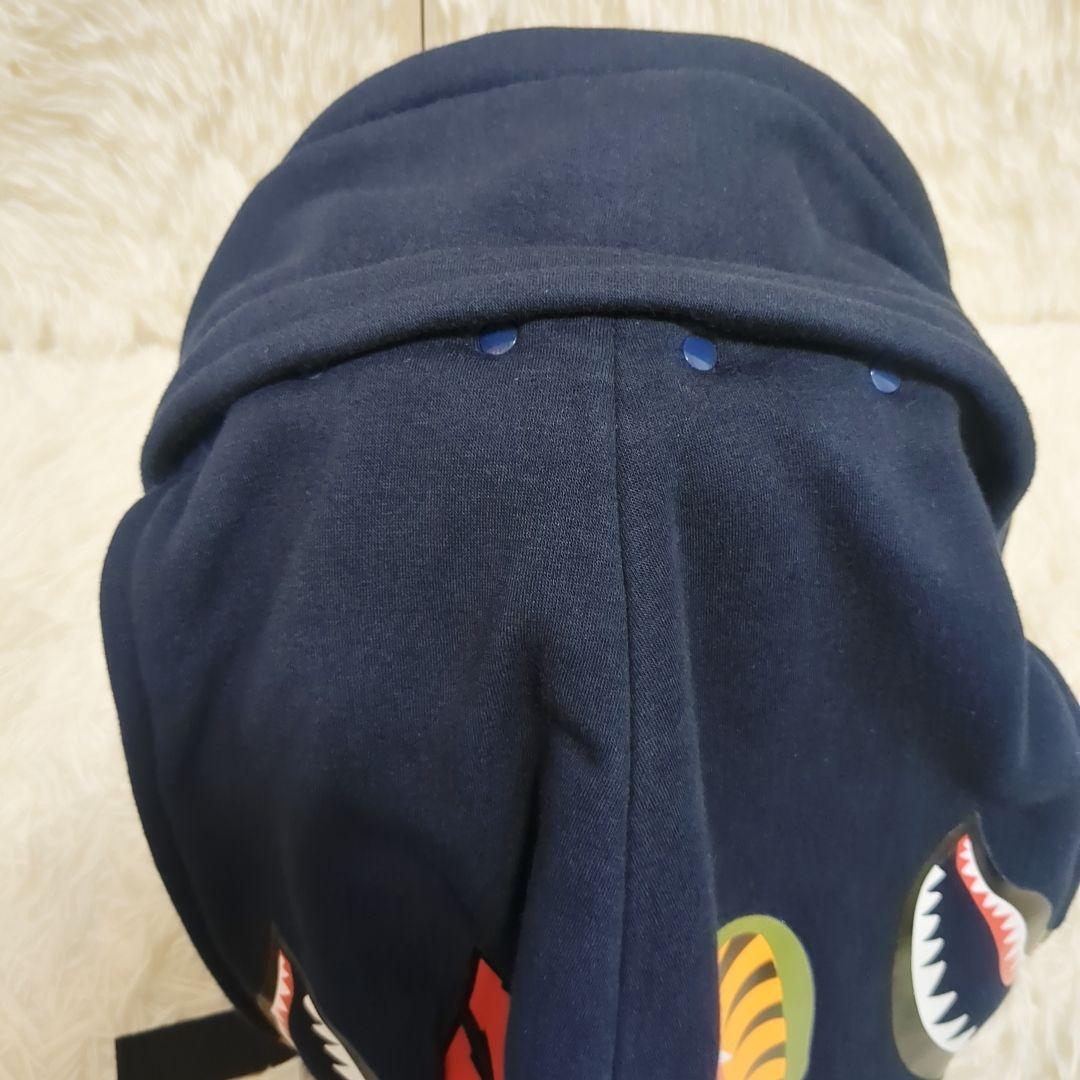 【美品】希少　BAPE × WGM シャーク パーカー風 バックパック　リュック