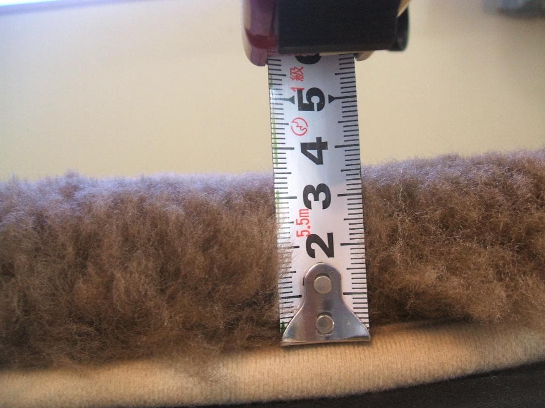 最後の１点新品＊じぶんまくら日本ムートン製＊毛足３５ミリ＊ムートンシーツ