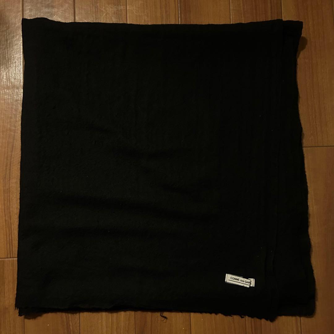 COMME des GARÇONS ブラックマフラー ウール