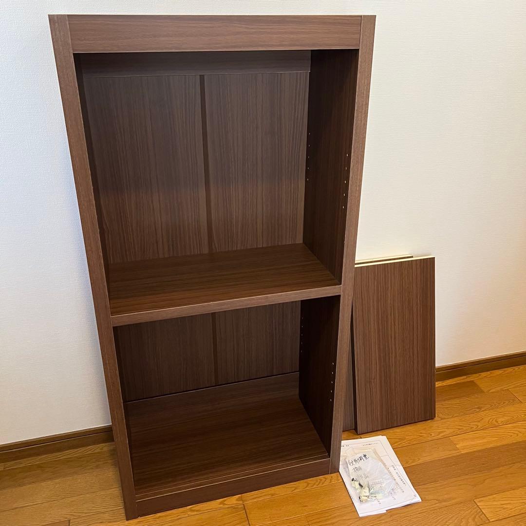 ウッドラック 木製シェルフ 頑丈棚板 本棚 高さ120 ブックシェルフ 書棚