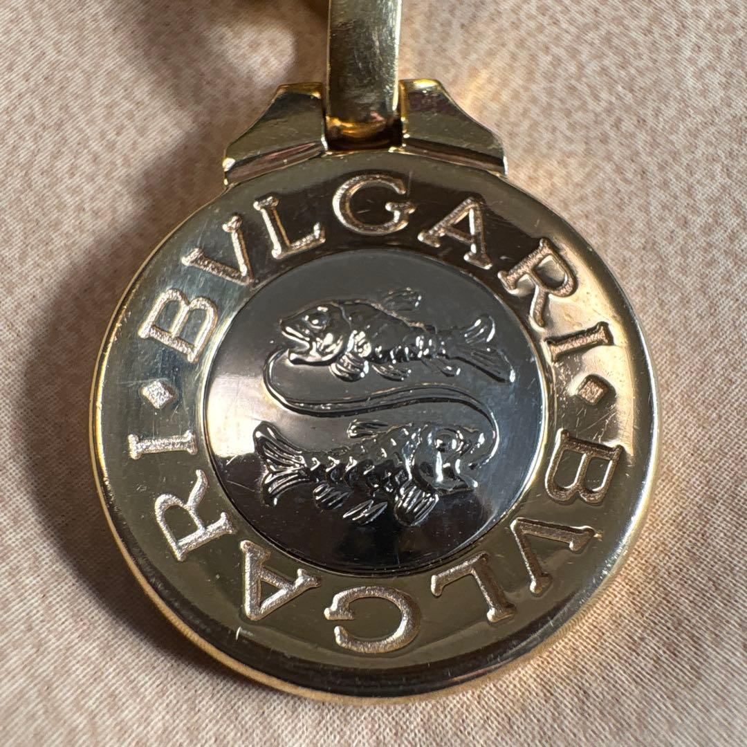 ブルガリ　魚座　ホロスコープ　ペンダントトップ　750YG×WG ゴールド　廃盤