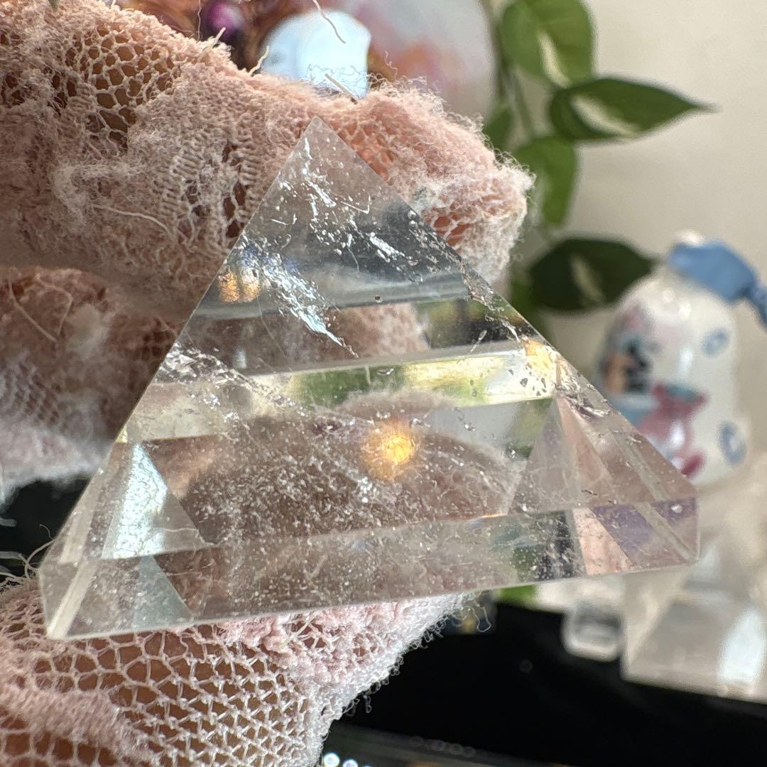 vin様 水晶ピラミッド3点セット♡大、中、小No.2313