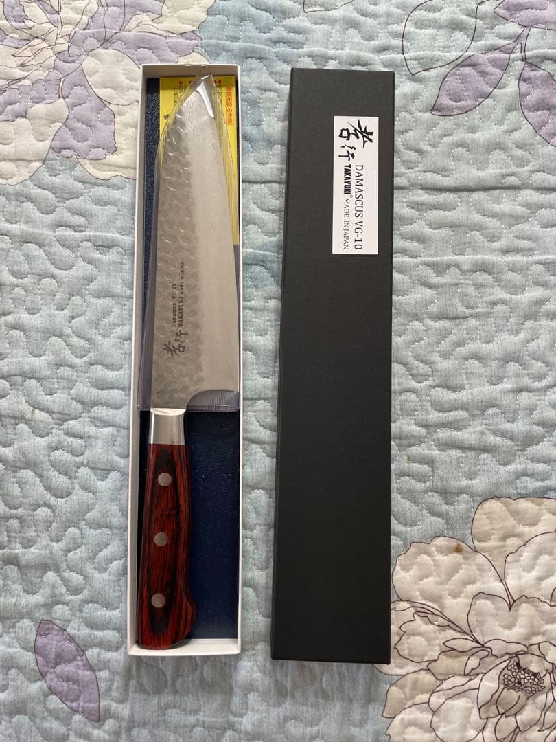 TAKAYURI ダマスカス三徳包丁 180mm