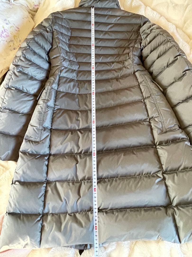 MONCLER グレー ダウンジャケット ロング丈　サイズ00