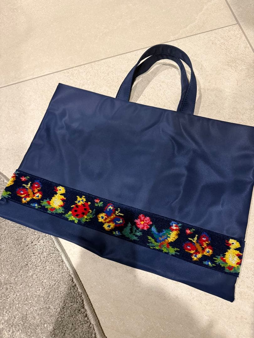 学校FEILER ネイビー トートバッグ very