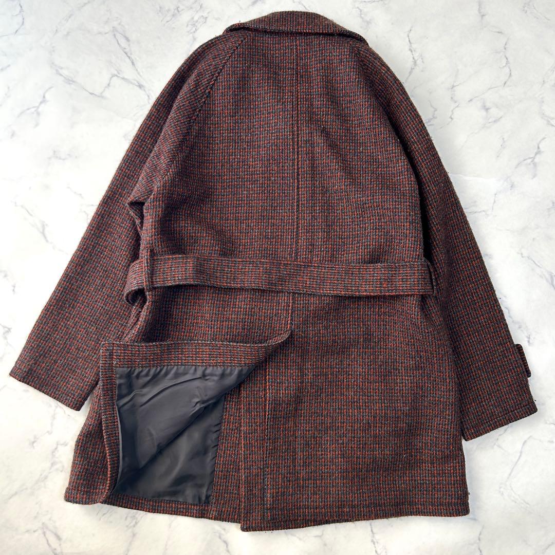 希少✨　美品　トゥモローランド　ベルテッドステンカラーコート　ツイード　ベルト