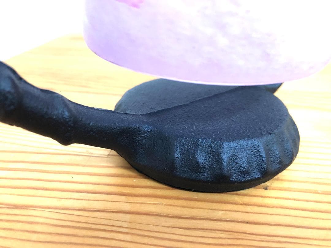 【美品】ミニランプ 2頭の うさぎ ガラス作家 テーブルランプ ガレ風 吊り下げ