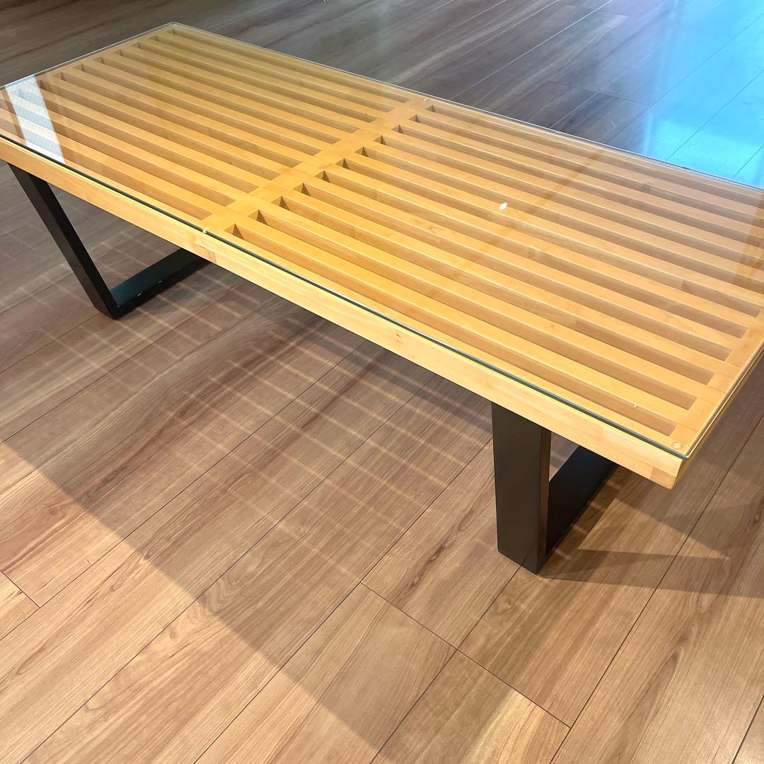 ジョージネルソン プラットフォームベンチ リプロダクト ガラス天板付