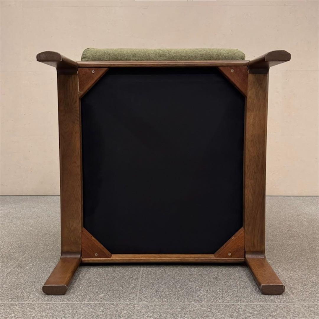 オールドカリモク パネルアーム 1人掛けソファ ②