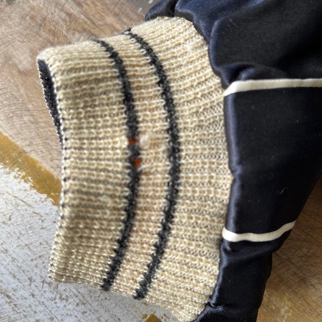 テーラー東洋 スカジャン 鷲　芸者　刺繍 スカジャン リバーシブル　L 漢