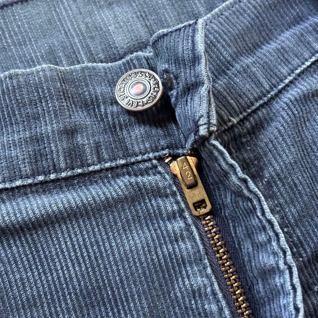70s 80s【W36】Levi's 519 コーデュロイ ネイビー フェード