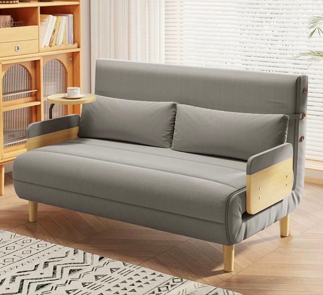 120cmソファ　折りたたみ式ソファ　ソファベッド　ソファ