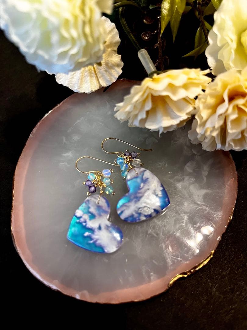 じばにゃん様ご予約品ですプルームアゲートオーロラskyタブレット