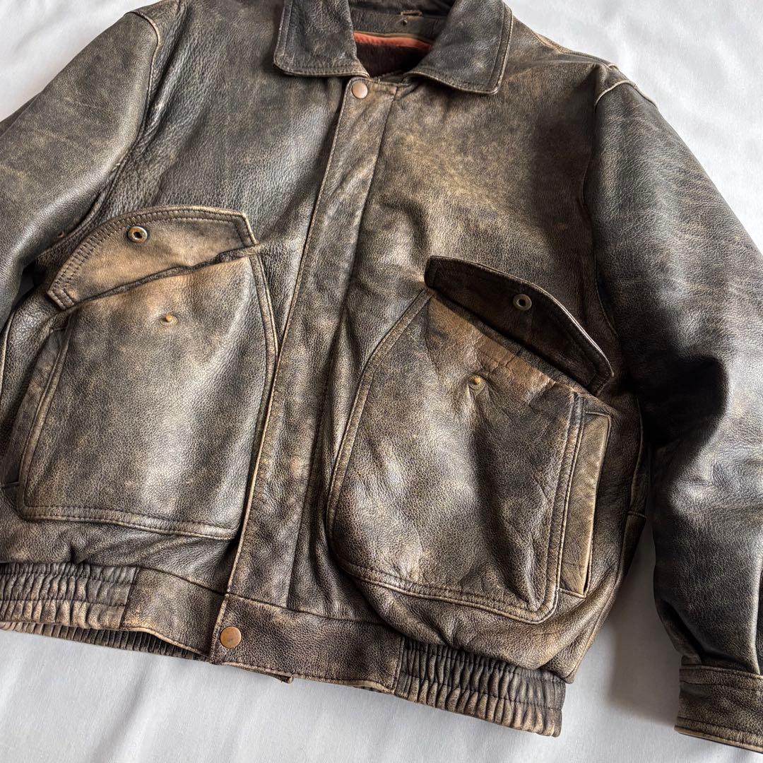 ジャケット・アウター 80s-90s Wind Armor A-2 type leather JKT