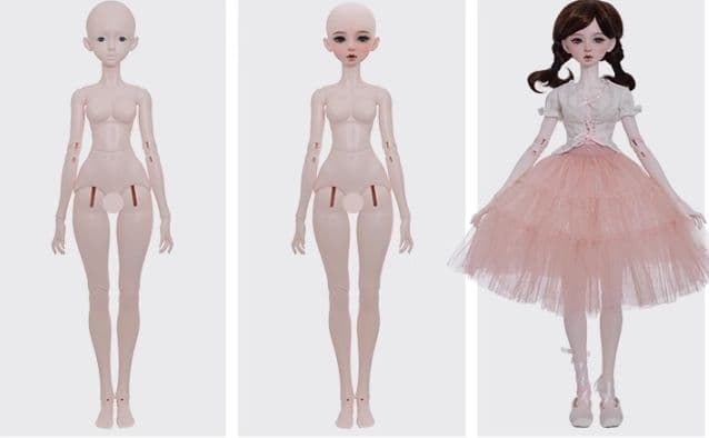 AX909 BJD 1/4 ドール本体 Xingchu 球体関節人形 ハンドメイ