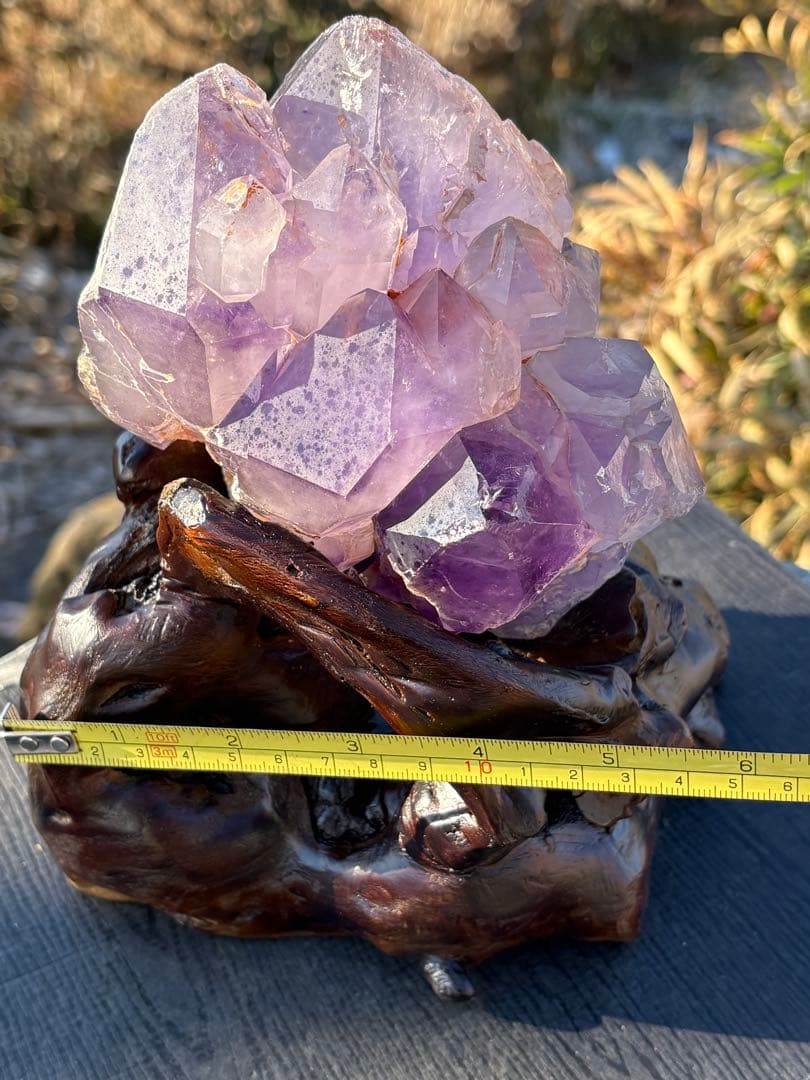 ❤️厳選　希少　約1.4kg 逸品　城　紫鰐水晶　骸骨水晶 エレスチャルクォーツ