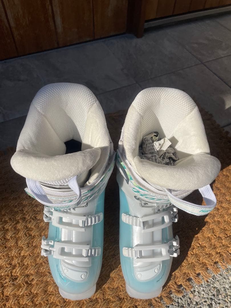 Hart ／ハート25cm⭐︎美品⭐︎女性用 スキー ブーツ ホワイト/アクア
