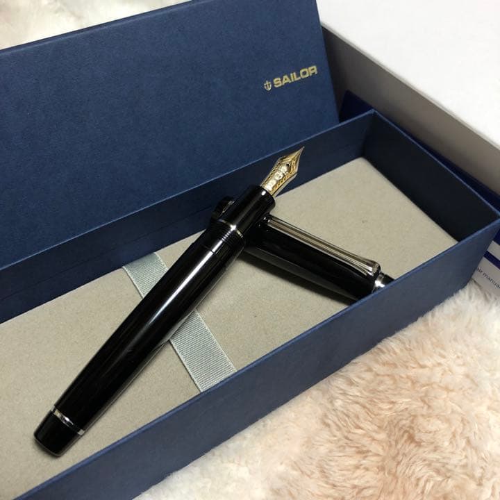 ☆未使用 セーラー プロフェッショナルギア 万年筆 銀 F 細字 ペン先21金☆