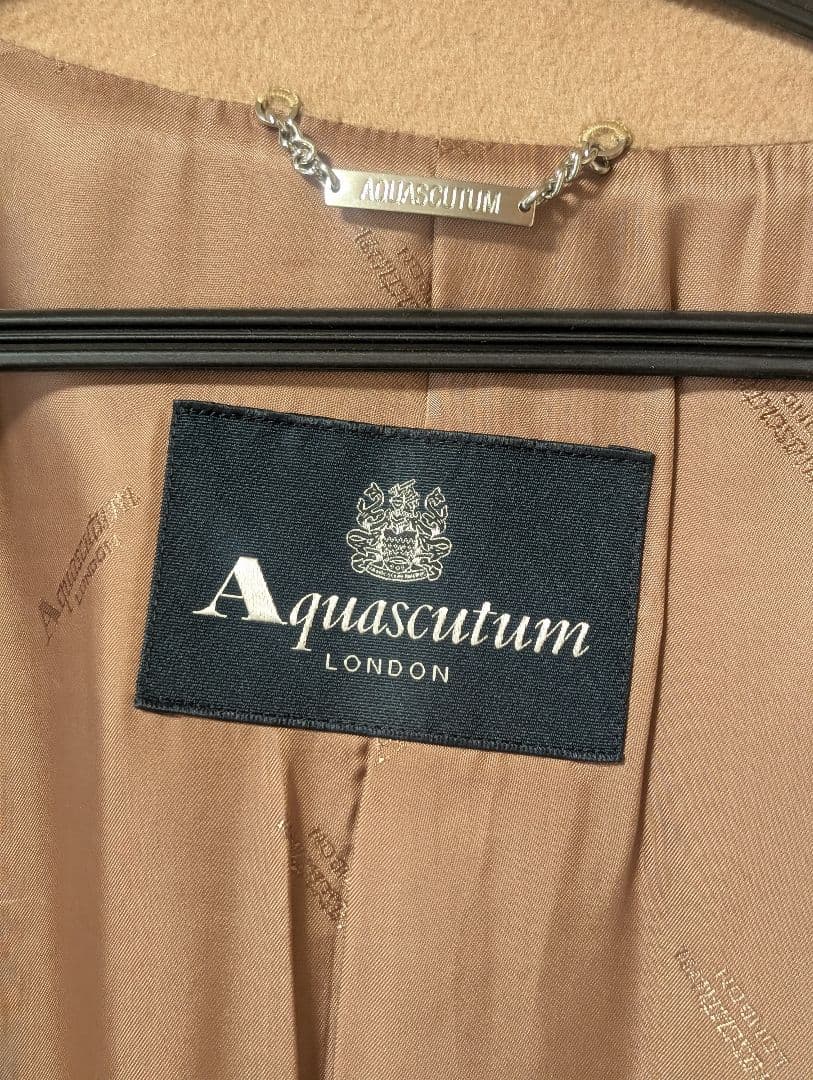 Aquascutum ベージュ カシミアコート