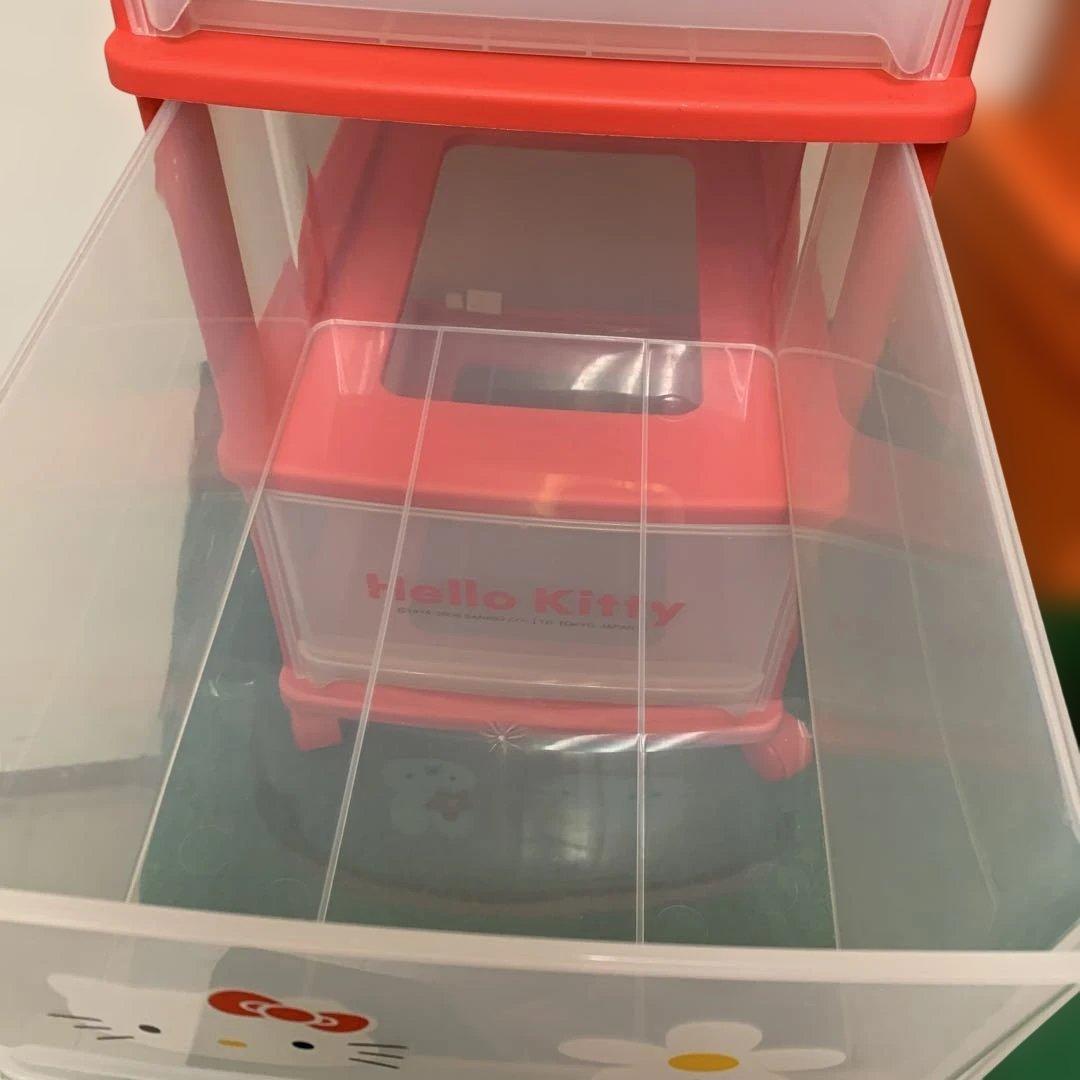 ⭐︎ハローキティ 2000 三段チェスト 収納ボックス 収納ケース レトロ 激レア