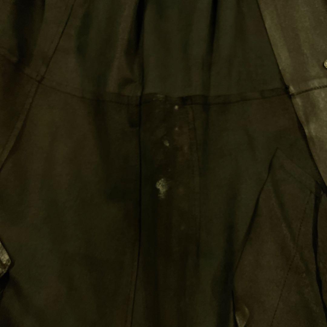 Christian Dior ブラックレザー トレンチコート サイズ M相当