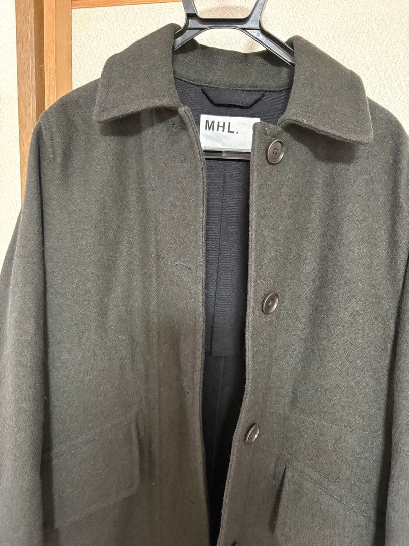 も*ん様 マーガレットハウエル　MHL.ベーシックメルトン　コート　レディースL