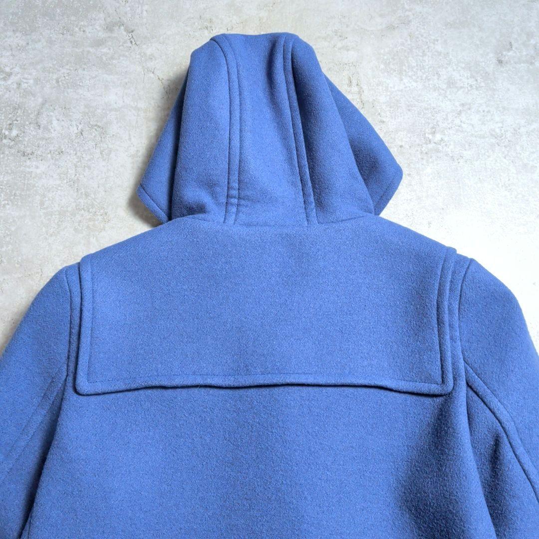 SHIPS シップス カシミヤ混 フォックスファー ダッフルコート ブルー 38