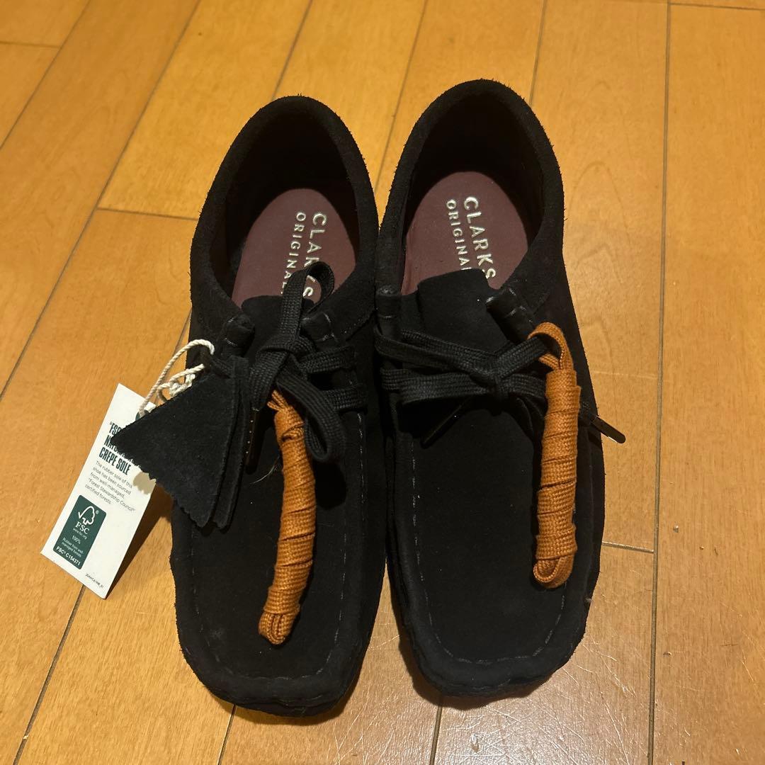 CLARKS ブラック ワラビー23.0cm