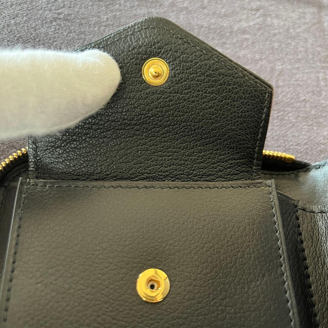 HERMES エルメス ジップアンゴーⅡ シェーヌダンクル 黒×ゴールド金具