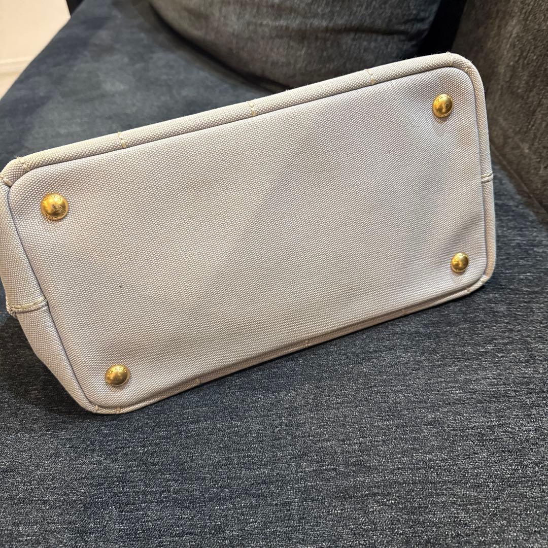 PRADA トートバッグ グレーNUBE キャンバス