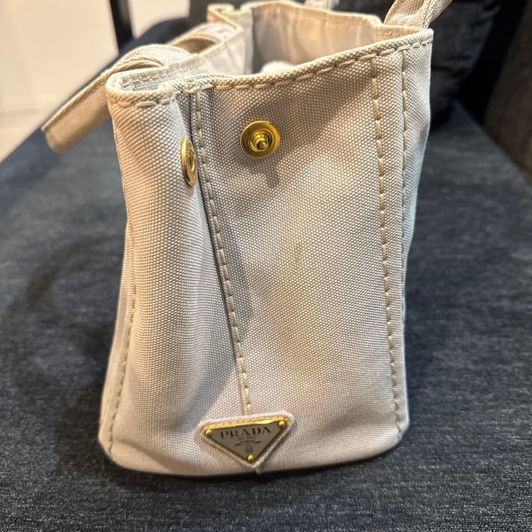 PRADA トートバッグ グレーNUBE キャンバス