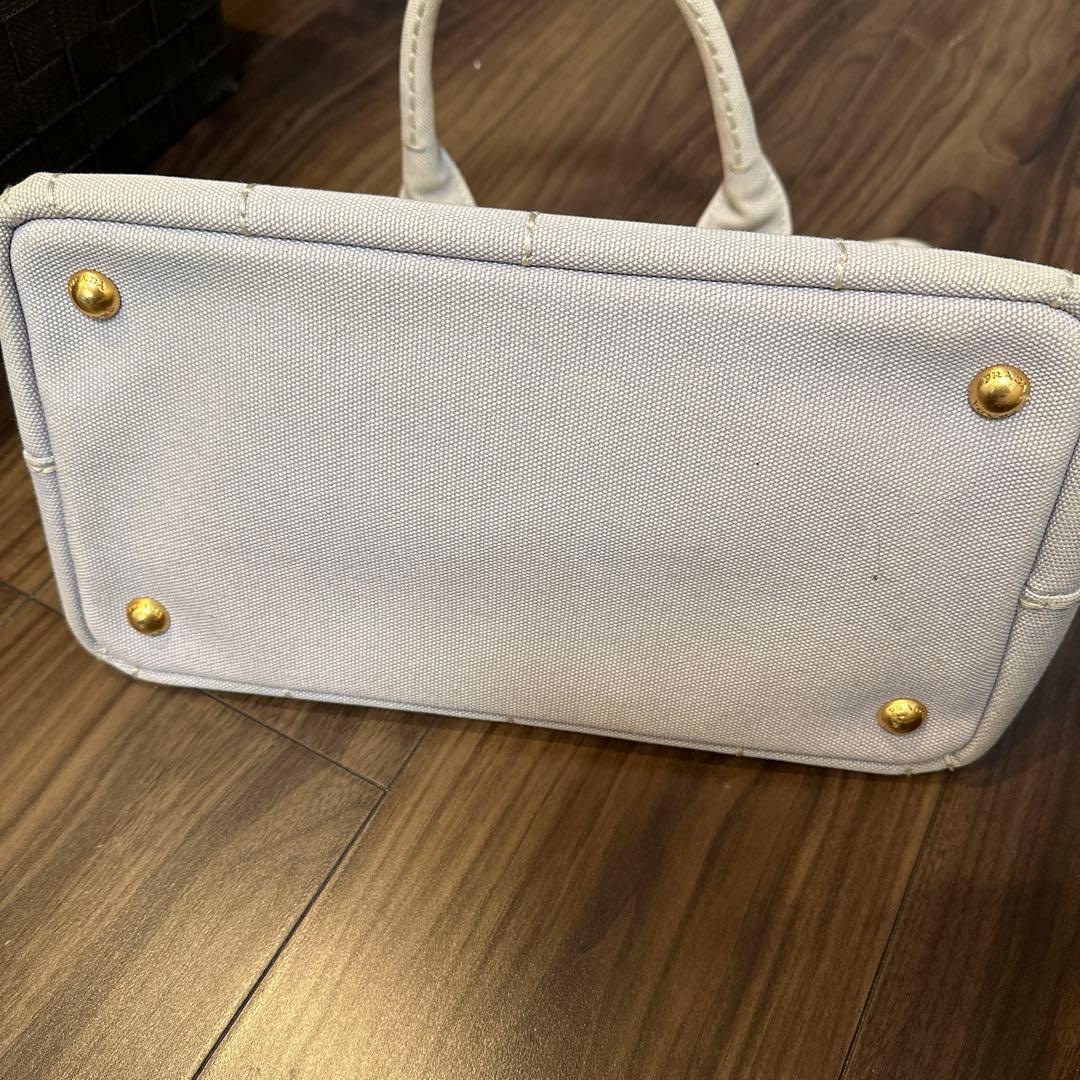 PRADA トートバッグ グレーNUBE キャンバス