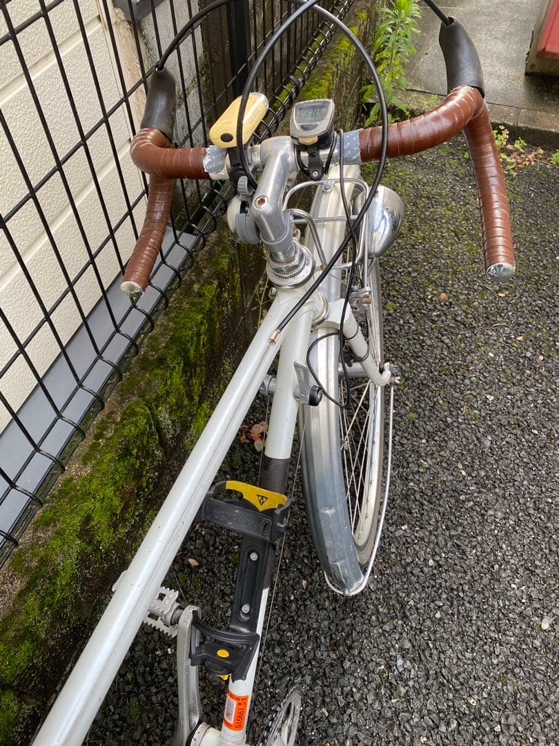 幻の名車　銀輪旅車AZUランドナー　ヴィンテージ　ホワイト