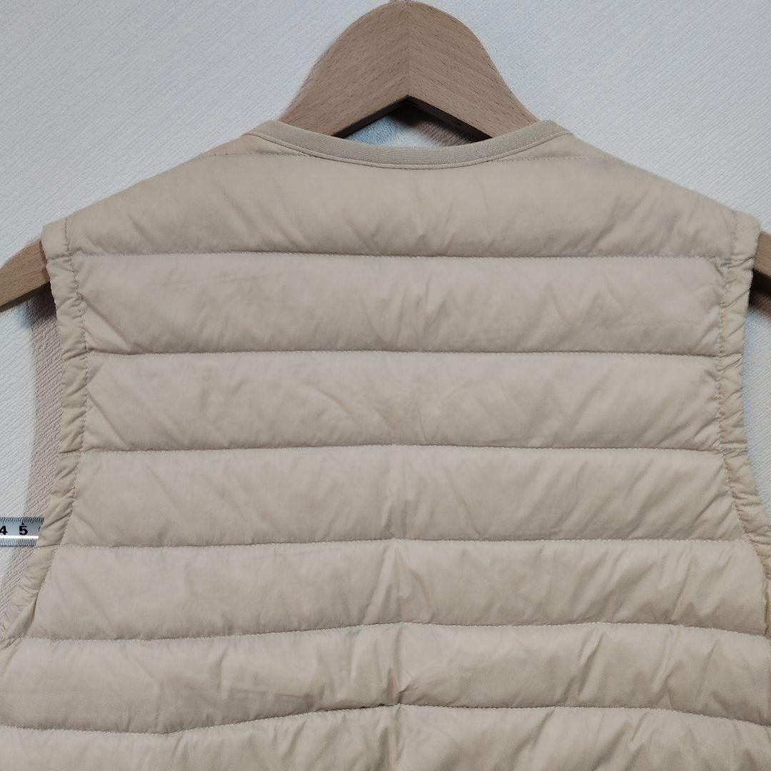 DANTON ベージュ キルティングダウンベスト