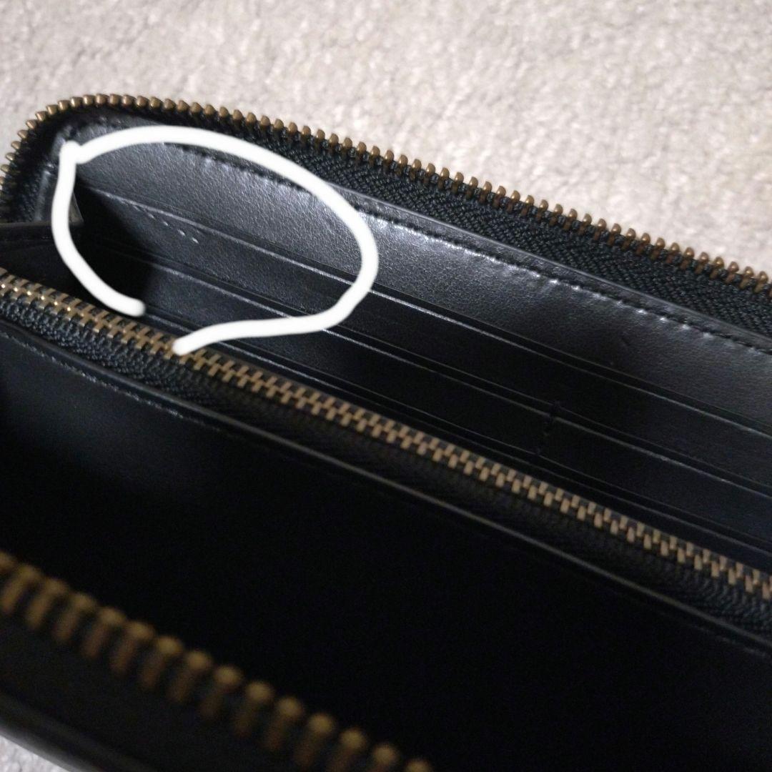 COACH 長財布 ラウンドファスナー長財布 シグネチャー柄 ブラック