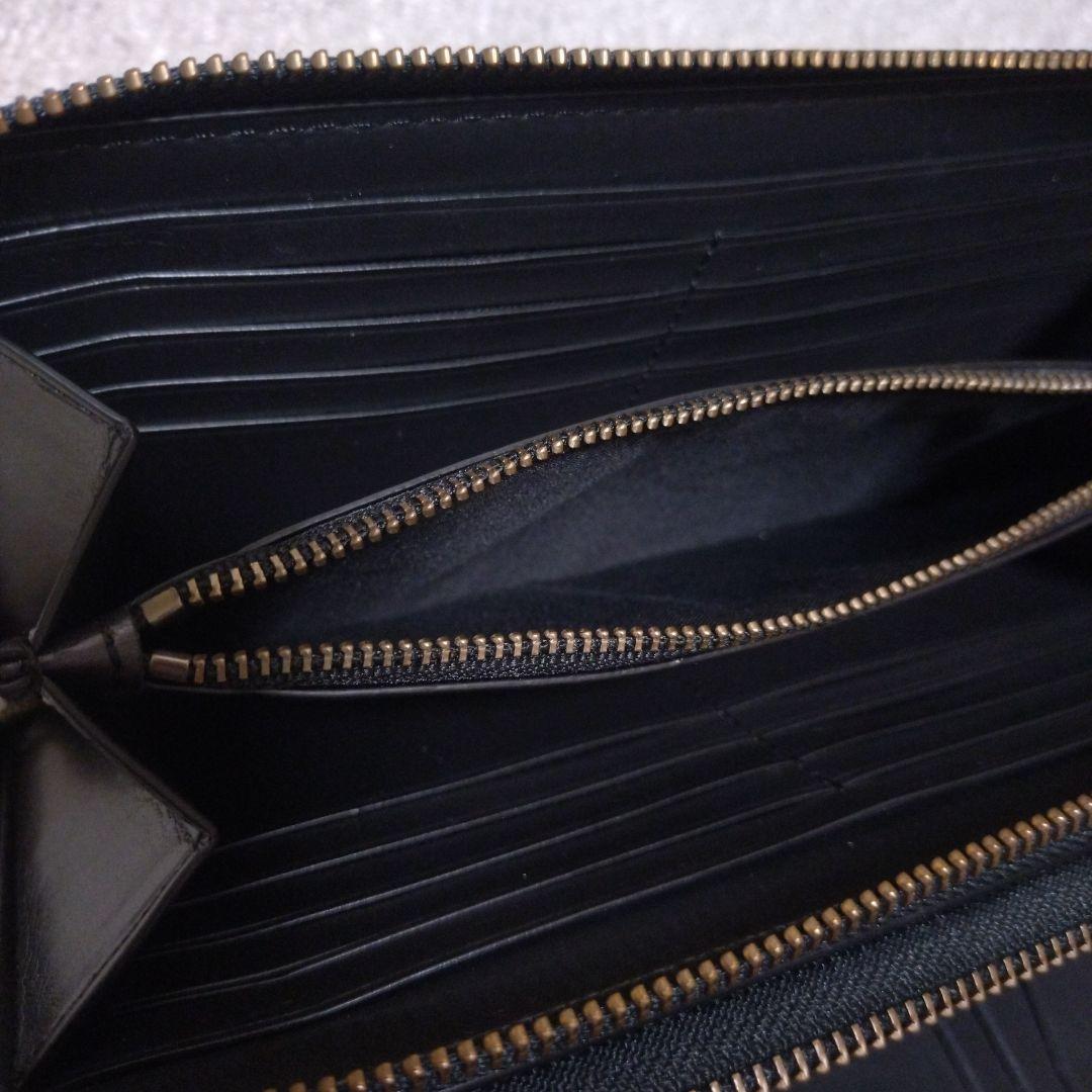 COACH 長財布 ラウンドファスナー長財布 シグネチャー柄 ブラック