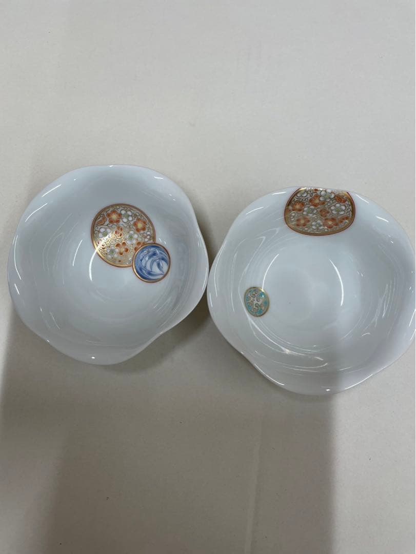 深川製磁  ( 寿赤絵 ) 大皿 1枚　小皿 5枚    6点セット