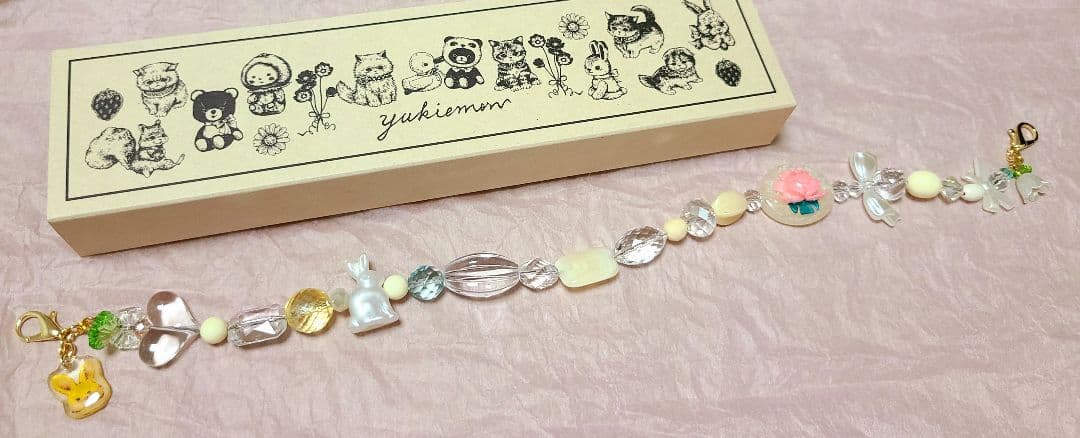 yukiemon とっておきビジューショートストラップ 約33センチ