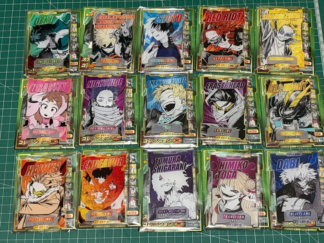 ヒロアカ　ステータスカードコレクション　第2弾　15種　コンプセット