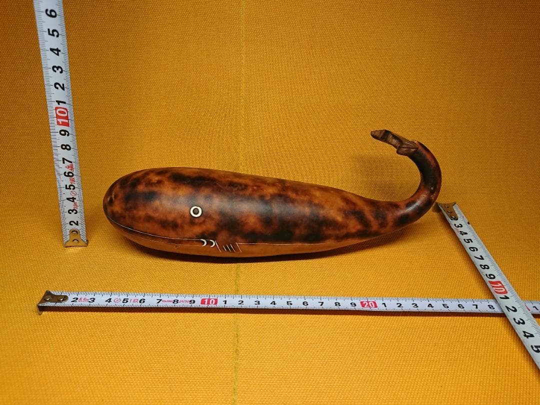 【美品】サカナ　クジラ　オブジェ　置物　インテリア　工芸品　美術品　A3314