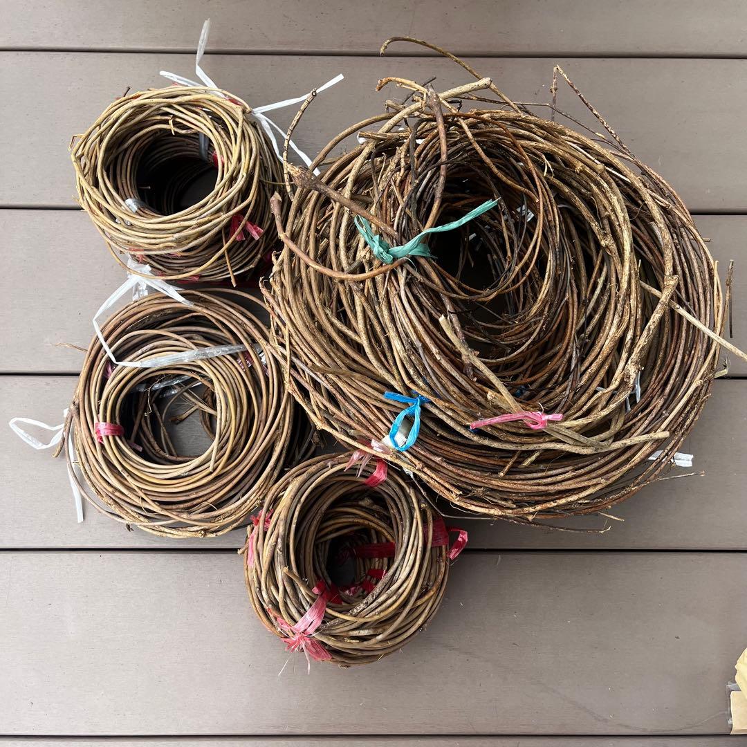 バゴバゴ 西洋あけび 素材 ツル 蔓 ハンドメイド 天然素材　カゴバッグ リース