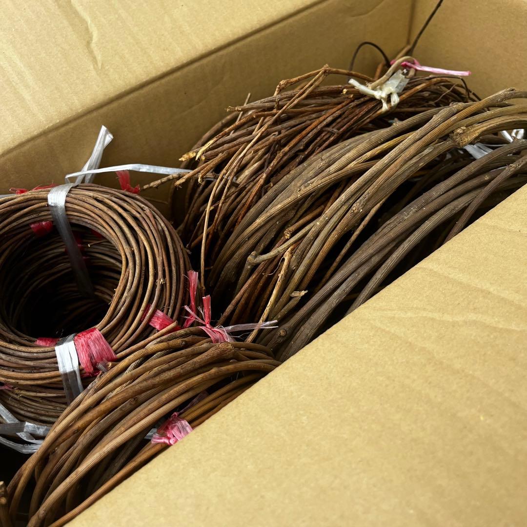 バゴバゴ 西洋あけび 素材 ツル 蔓 ハンドメイド 天然素材　カゴバッグ リース