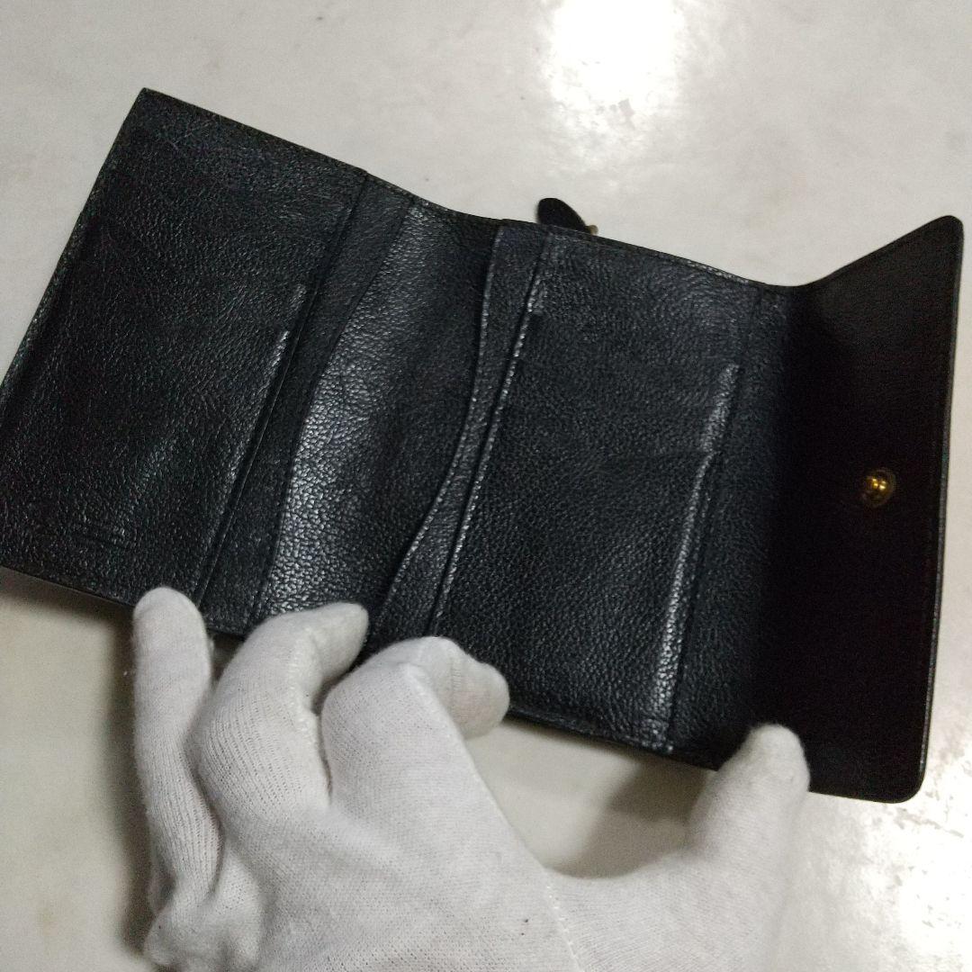 美品 IL BISONTE イルビゾンテ 三つ折り財布 男女兼用 レザー