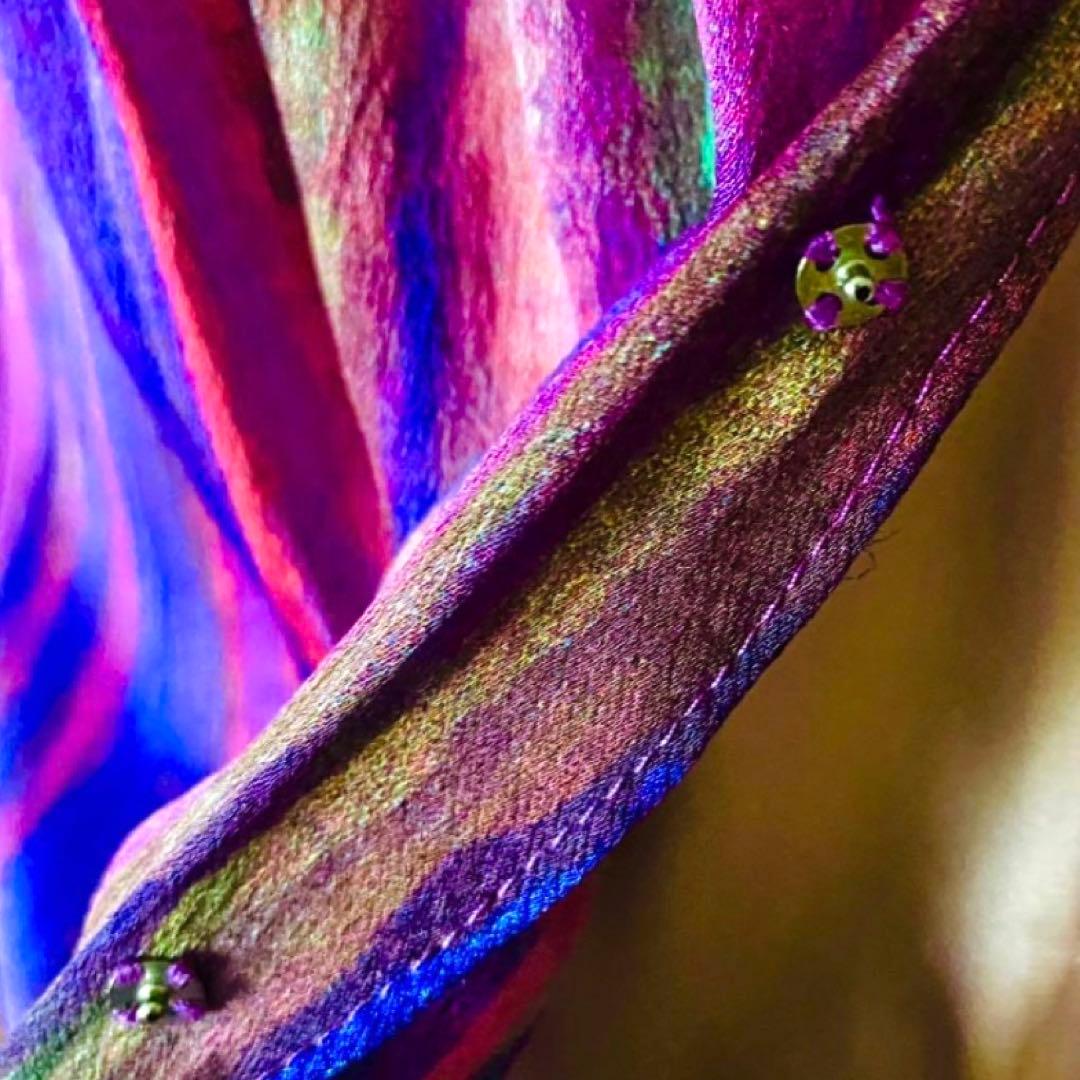 極美品✨◆BCBGMAXAZRIA◆30万 シルク100%マキシドレスワンピース