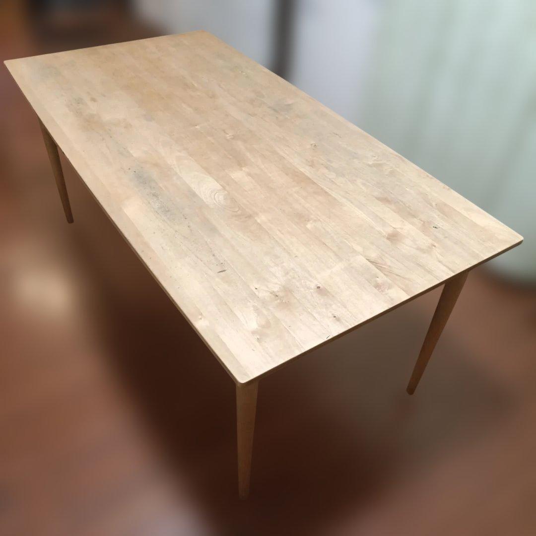 モモナチュラル 長方形ダイニングテーブル