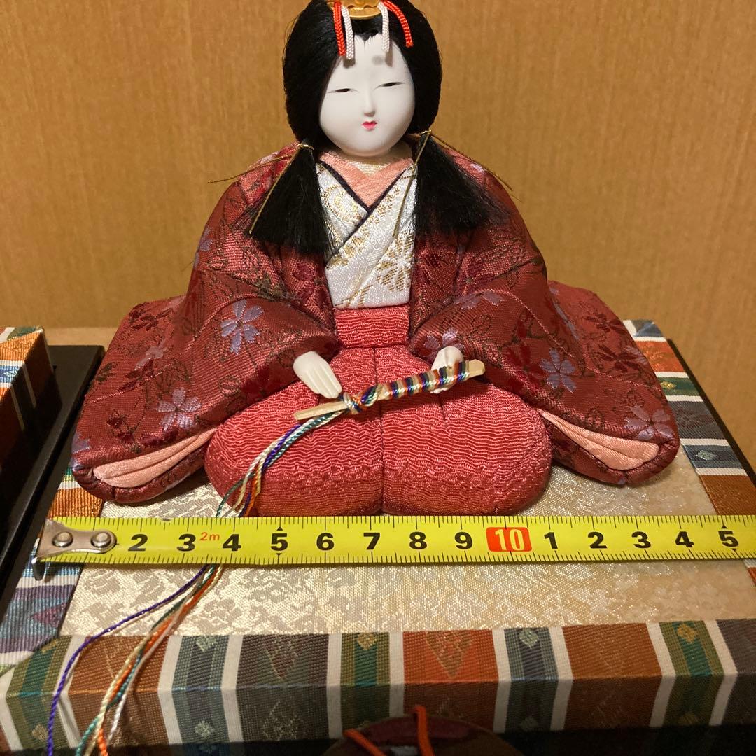 江戸木目込人形　桃山雛　一秀作　新王飾　雛人形