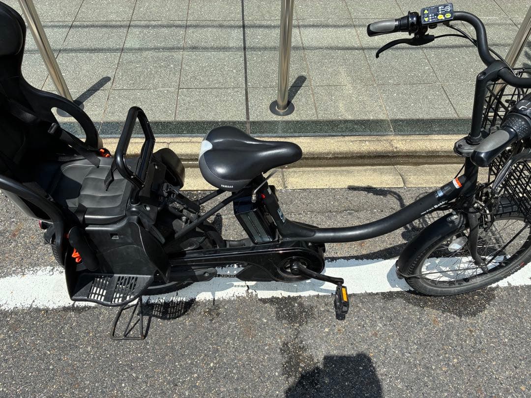 ヤマハ パスバビー pasbaby 電動アシスト自転車 チャイルドシート付き　黒