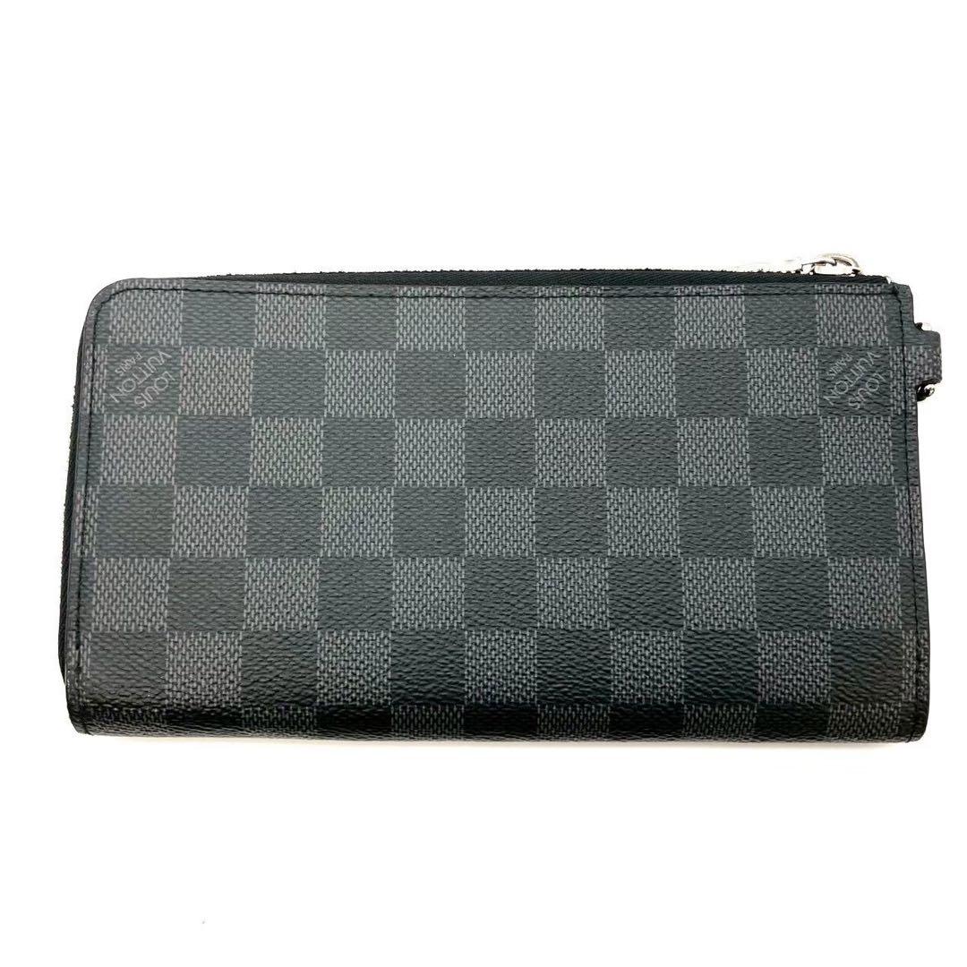 正規品 ルイヴィトン 長財布 ジッピードラゴンヌ ダミエ グラフィット